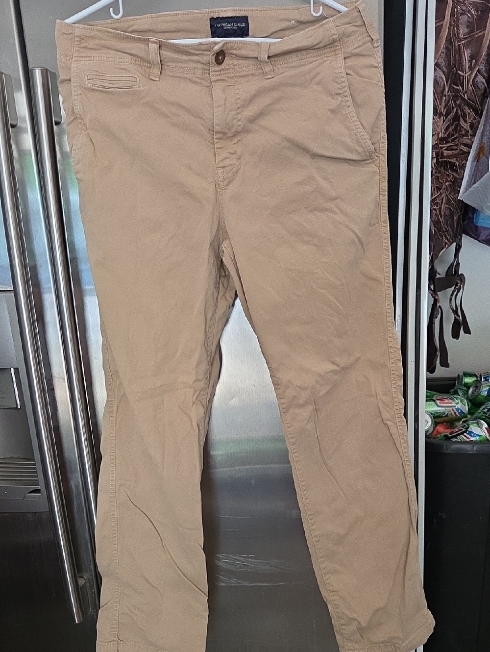 Nautica Men's Tan Chino Pants - Classic Straight Fit
